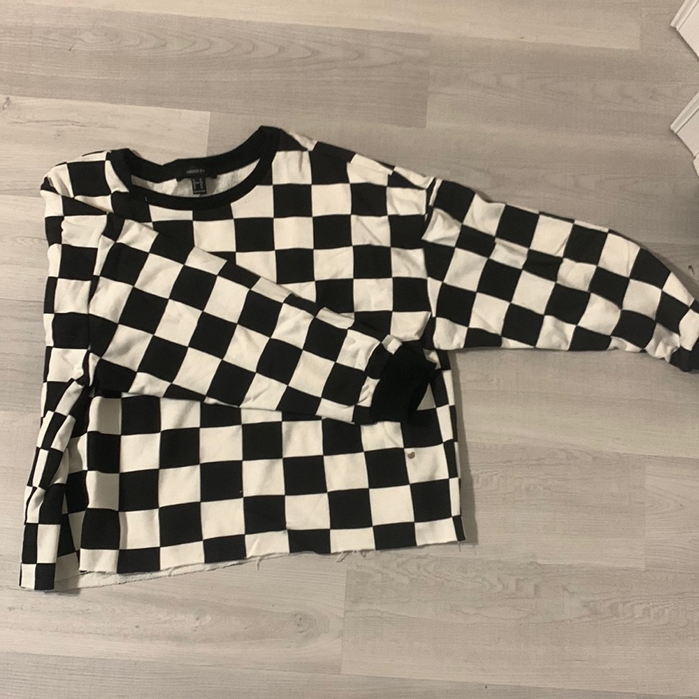 Checkered sweater